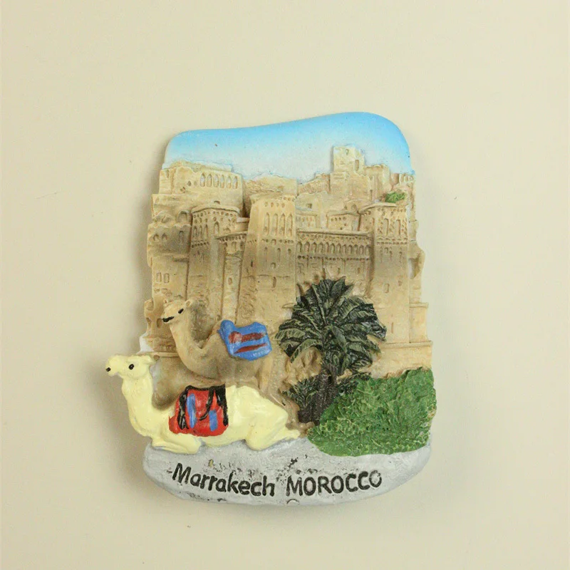 

Camels, refrigerator stickers, powerful magnets, office and home kitchen decoration gifts for the Marrakech market in Morocco