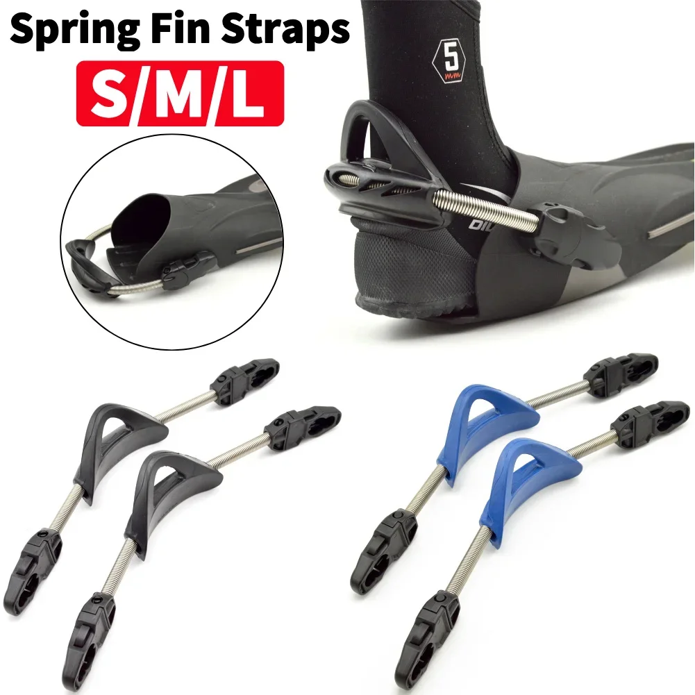 

Flippers Anti-slip Strap Replacement Spring Heel Straps for Cressi Mares Fins Open-heel Scuba Diving Snorkeling Fins