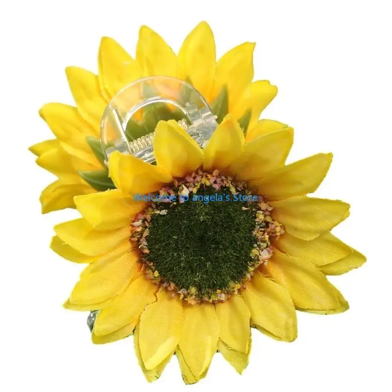 X4YC – pince à cheveux tournesol, Barrettes élégantes, pince à cheveux, ornement délicat