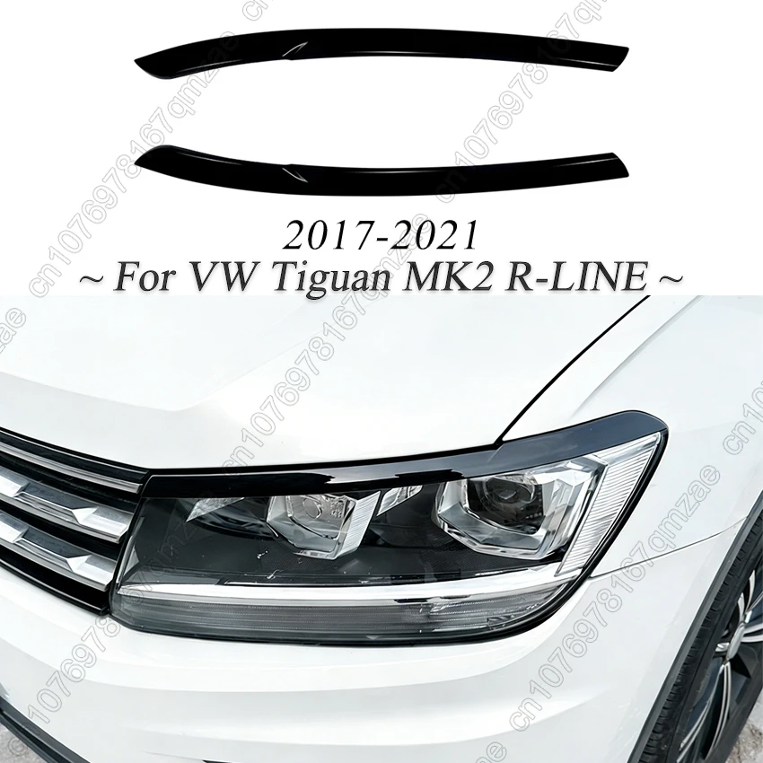 

Накладки на фары (реснички) для VW Volkswagen Tiguan MK2 (европейская версия) 2017-2021 гг.
