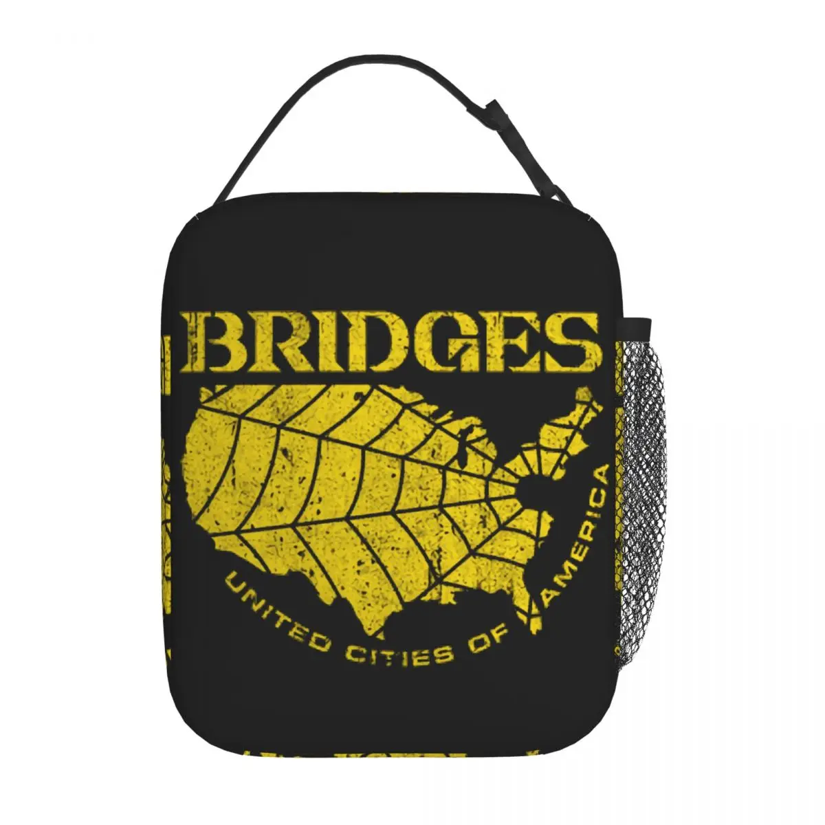 

Death Stranding Bridges UCA Изолированная сумка для обеда Контейнер для обеда Сумка-холодильник Tote Ланч-бокс Рабочие дорожные сумки для хранения еды