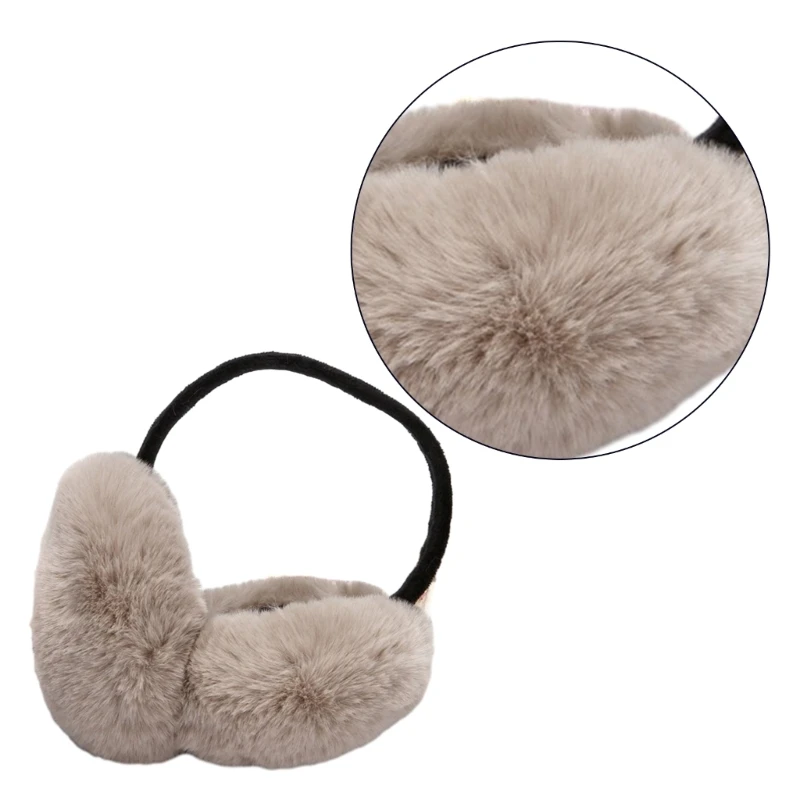 Soft Plush Thicken Ear Warmer Women Men Cold Proof Winter Earmuffs Solid Color