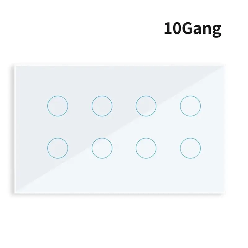 A29F-WIFI Smart Touch Light Interruptor de parede Painel de vidro Tuya Smart Life para Alexa Google Home