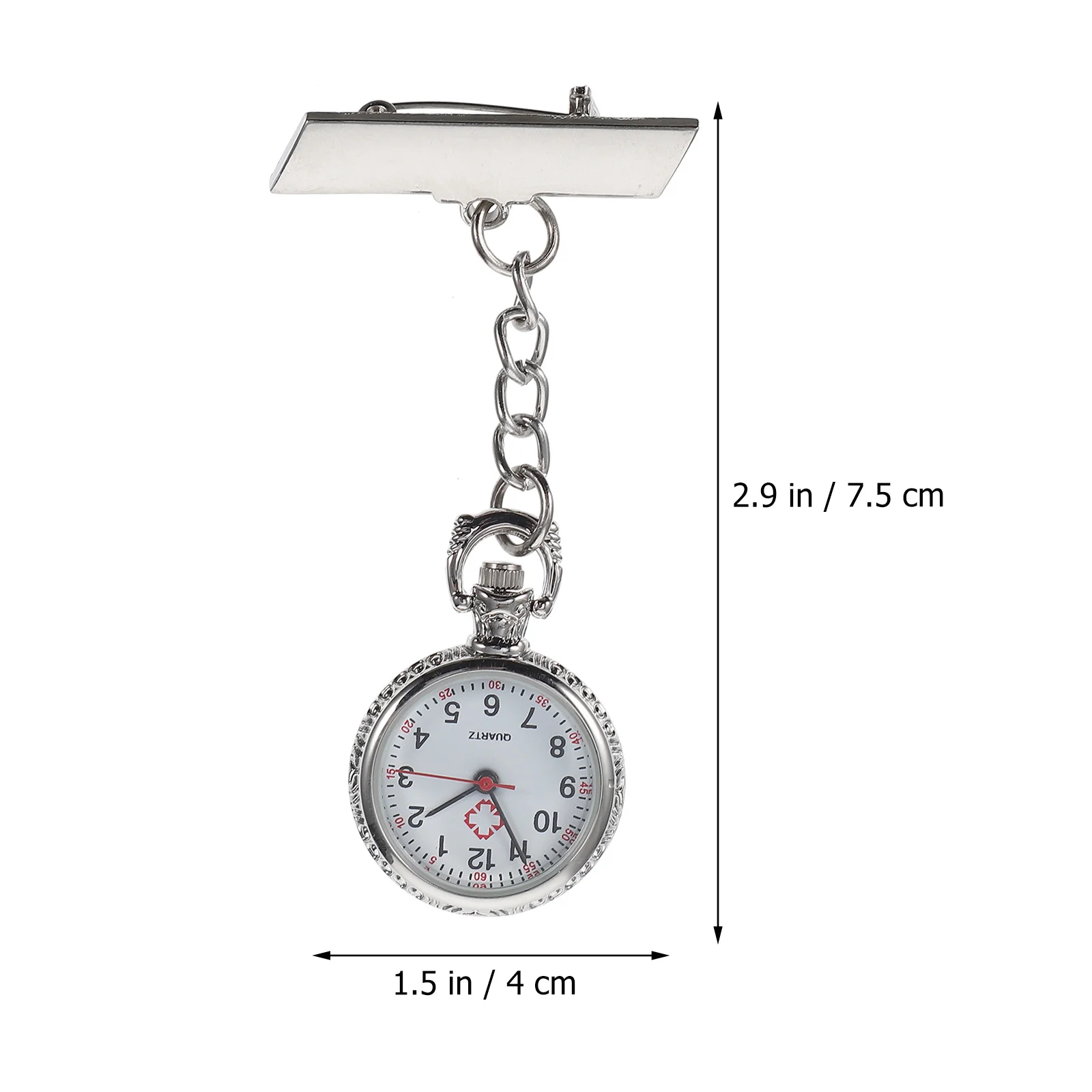 Professional Nurse Fob Watch Durable Easy Carry Large Dial Simple Elegant Decorative for Nursing Students and Healthcare Workers