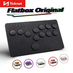 Flatbox Stickless Arcade Stick Controller For PC Pico Mini Style Hot SWAP Kailh Hitbox Fightstick For PS4/PS3/Switch