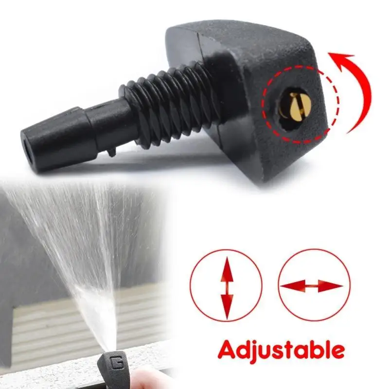 Picture 4: 2Pcs Portable Car Windshield Washer Nozzle Windshield Check for Valve Adap