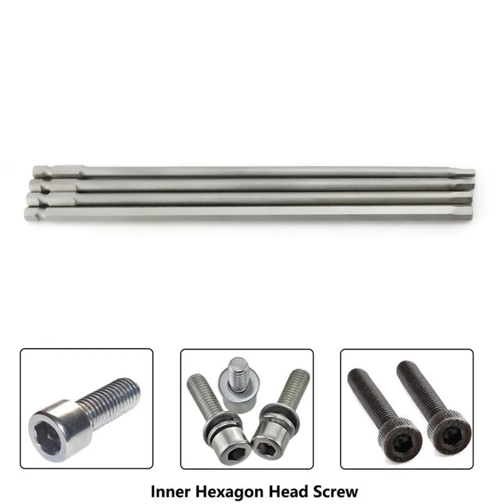 

4pcs Magnetic Head Screw Driver Set with Hex Shank 200mm Length Screwdriver Bits for All Corded and Cordless Drills