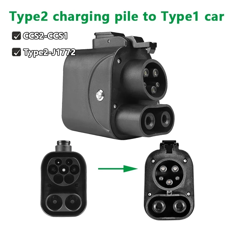 CCS2 to CCS1 Adapter From CCS2 Charger to CCS1 EV CCS2 to CCS1 Electric Vehicle Charger DC Fast Ev Charging Adapter