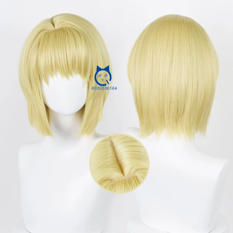 

HUNTER Anime Kurapika HighQuality Cosplay LightGolden HighLevel of Reproduction Wig Heat Resistant Synthetic Hair Party ComicCon