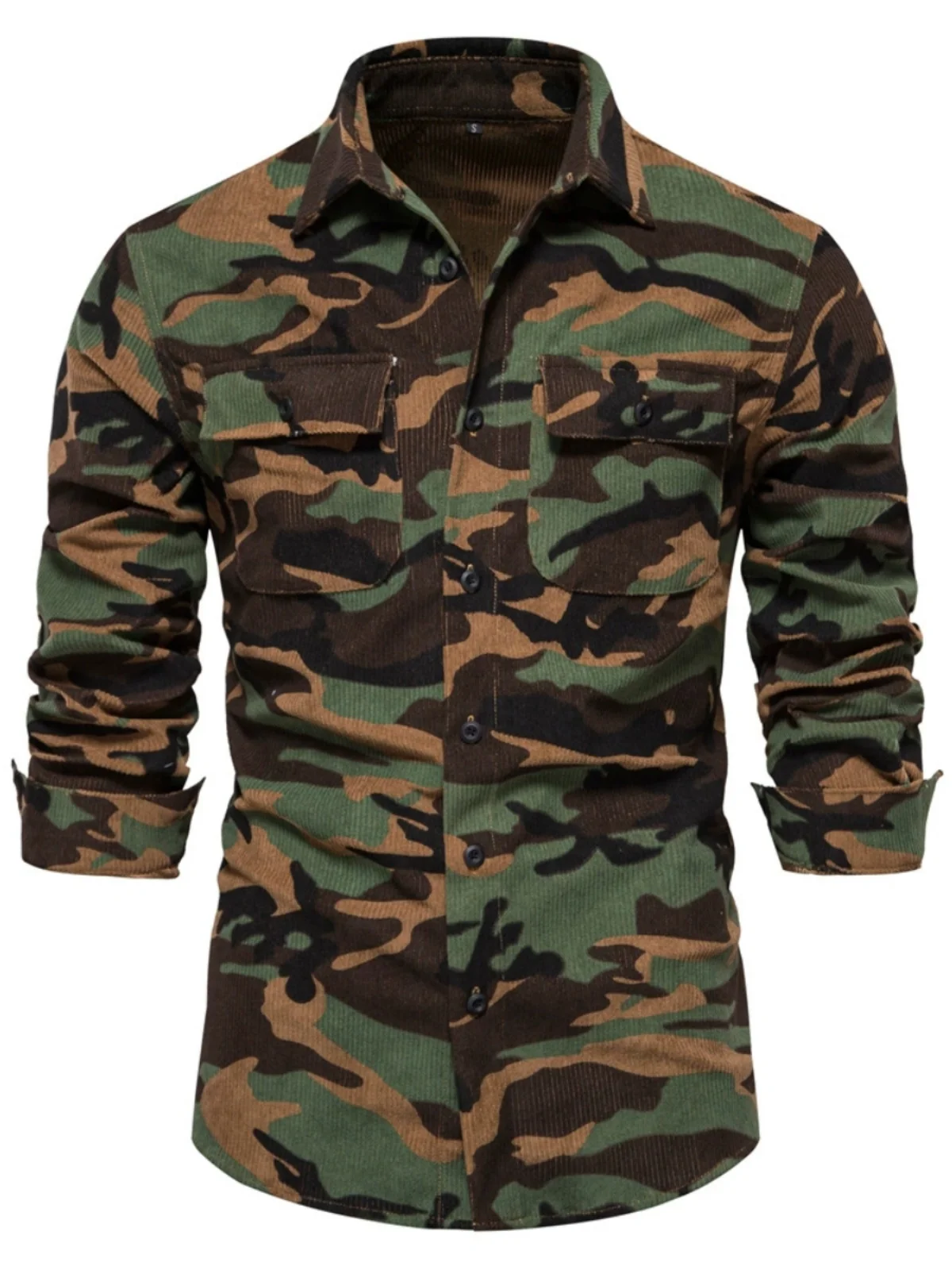 

Мужская вельветовая рубашка с длинным рукавом, однотонная, свободного кроя, тонкая, осенняя, повседневная, модная