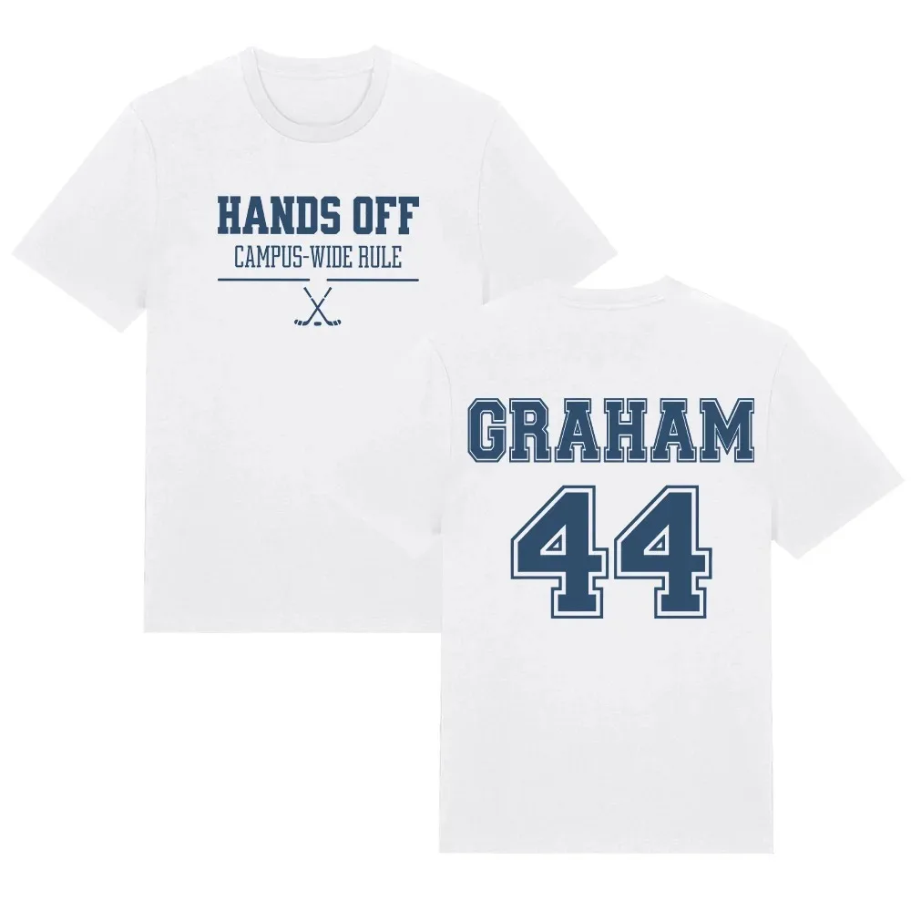 2026 Off Campus GRAHAM 44 Tees Hands Off Campus Wide Rule Graphic T Shirt Wome Men New Pattern Trendy Design Cotton Clothes Y2K