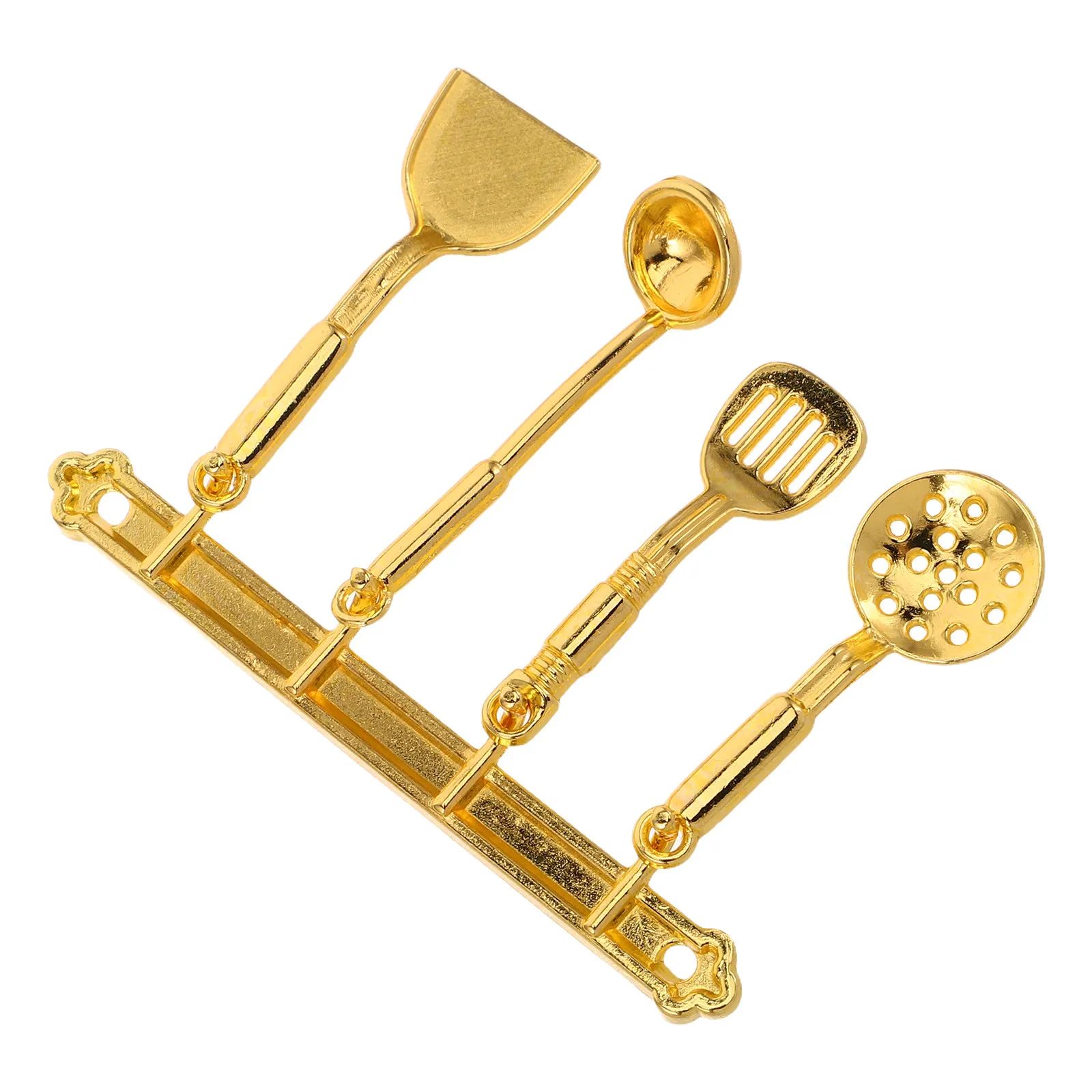 

5Pcs 1:12 Mini Kitchen Utensils Set Miniature Spatula Spoon Ladle for Dollhouse Kitchen Decoration DIY Miniature Cooking Scene