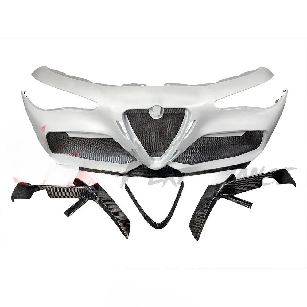 Teilweise Carbonfaser-Frontstoßstangen-Bodykit im GTAM-Stil für Alfa Romeo Giulia Body Kit