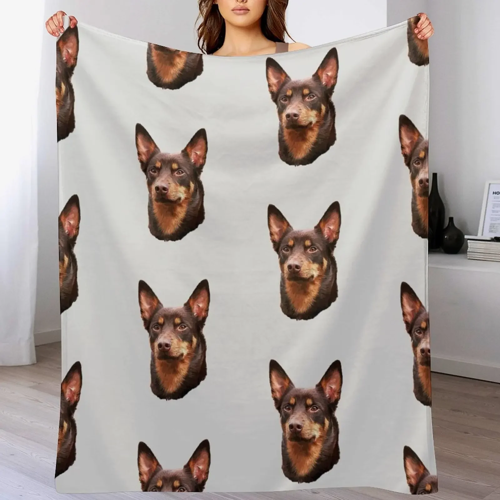 

Kelpie - Australian Kelpie Throw Blanket Soft Thins Beautifuls for sofa Blankets