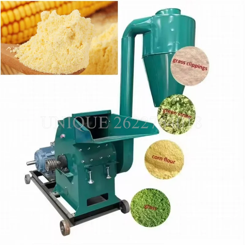 

Agricultural Corn Rice Husk Grinder Hammer Mill Machine Animal Fodder Grainder Feed Crusher Straw Grass Feed Processing Machine