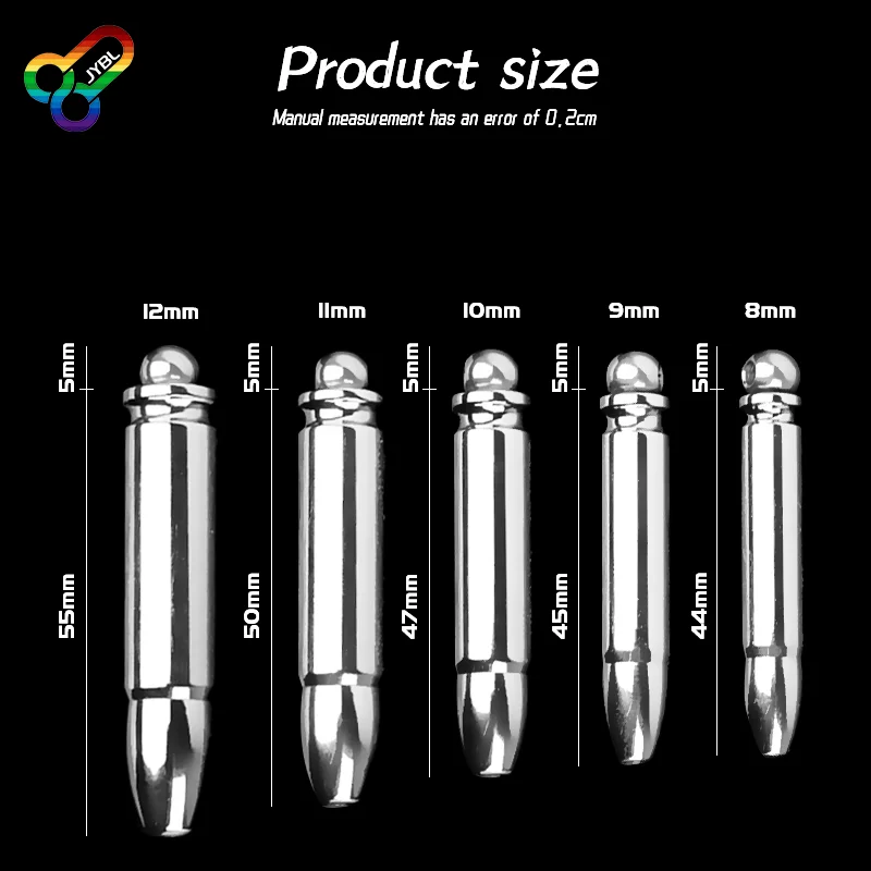 JYBL الرجال المعادن مجرى البول المكونات القضيب قضيب مجرى البول موسع جوفاء يمكن التبول مثلي الجنس لعبة الجنس BDSM الرقيق السبر #5