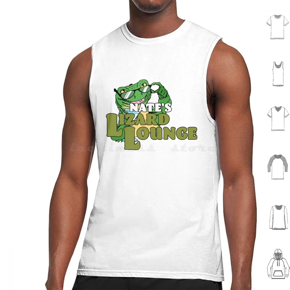 Nate _ S Lizard Lounge Tank Tops Vest Sleeveless Nathan For You Nathan Fielder Comedy Comedy Central Nathan Funny Fielder Dumb