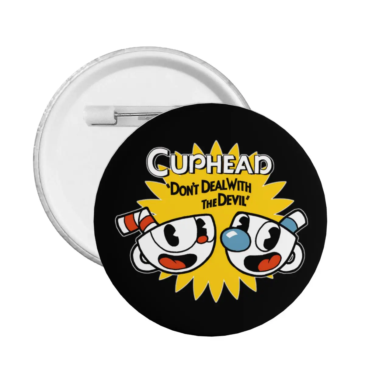 Cuphead And Mugman Video Games Pins Badges Bags Pinback Buttons Brooch Friends Gift