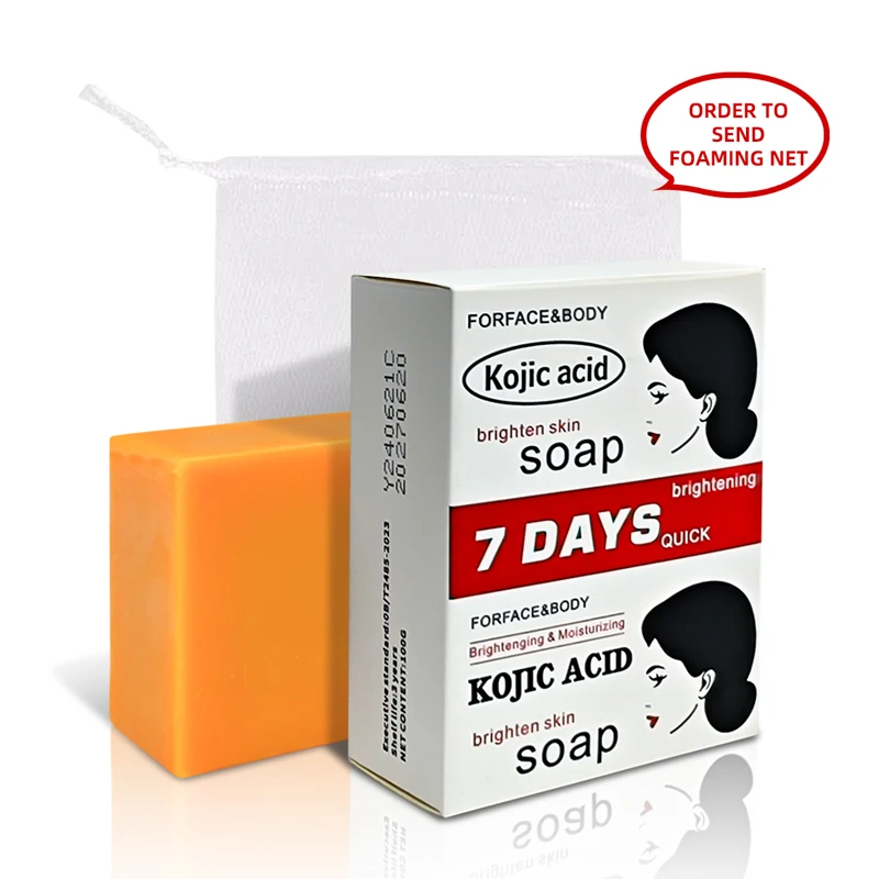 Soap Bar - Kojic Acid Face Body Care Handmade Soap for Women Men Facial Foam Cleansing Moisturizing Whitening Soap Beauty