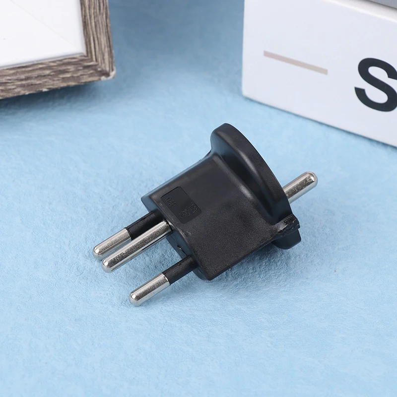 1Pc Plug Travel Adapter Europe German TO Swiss Plugs 10A 250V Power Plug EU To Switzerland Electrical Plug Adapter