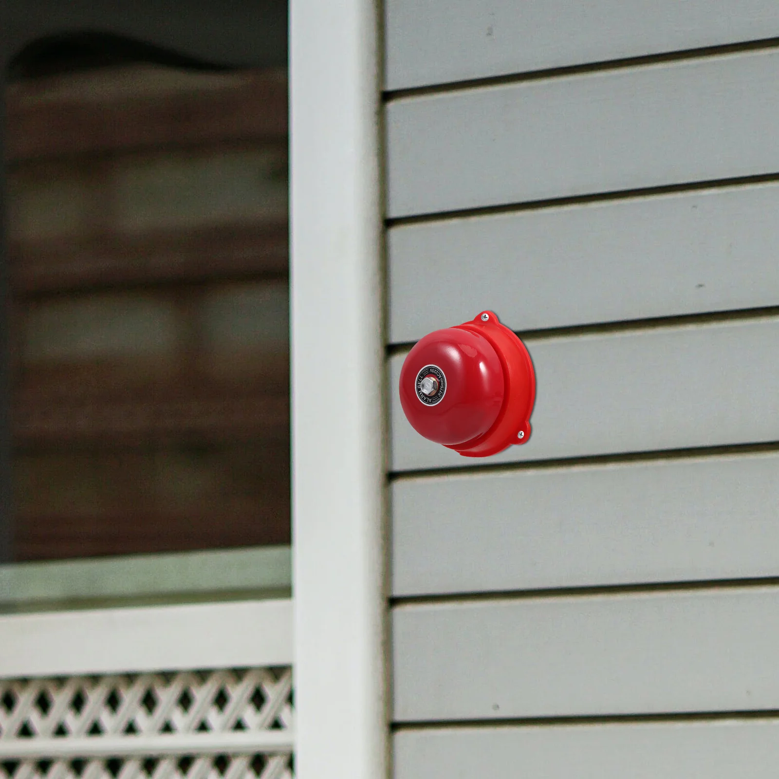 1pcs Red Fire Alarm Bell 3Inch 220V Electric Manual Alarm For Home Safety Emergency Alert Metal Bell Loud Sound Smoke