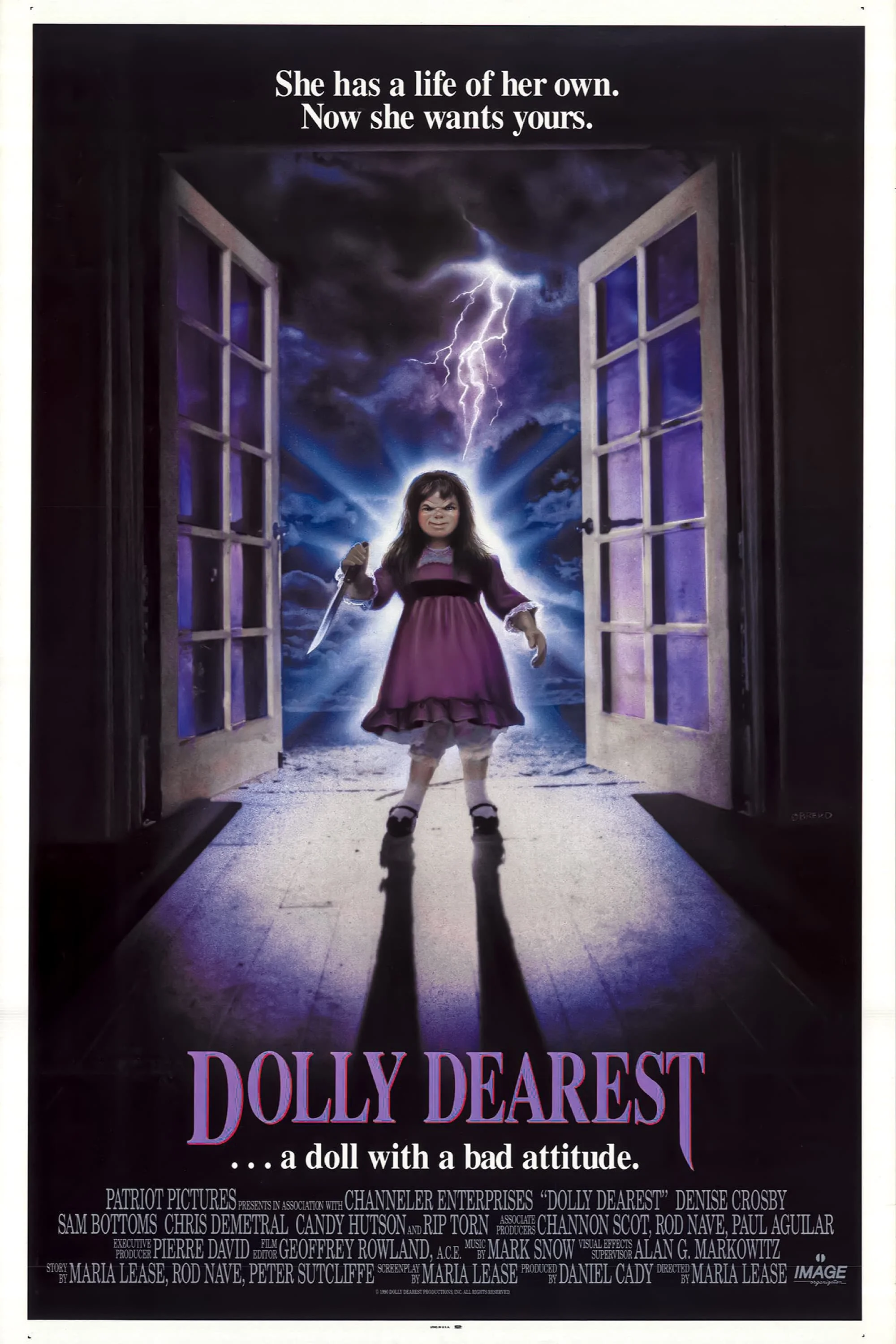 Classic Movie Dolly Dearest (1991) Silk Poster Wall Painting Home Decor