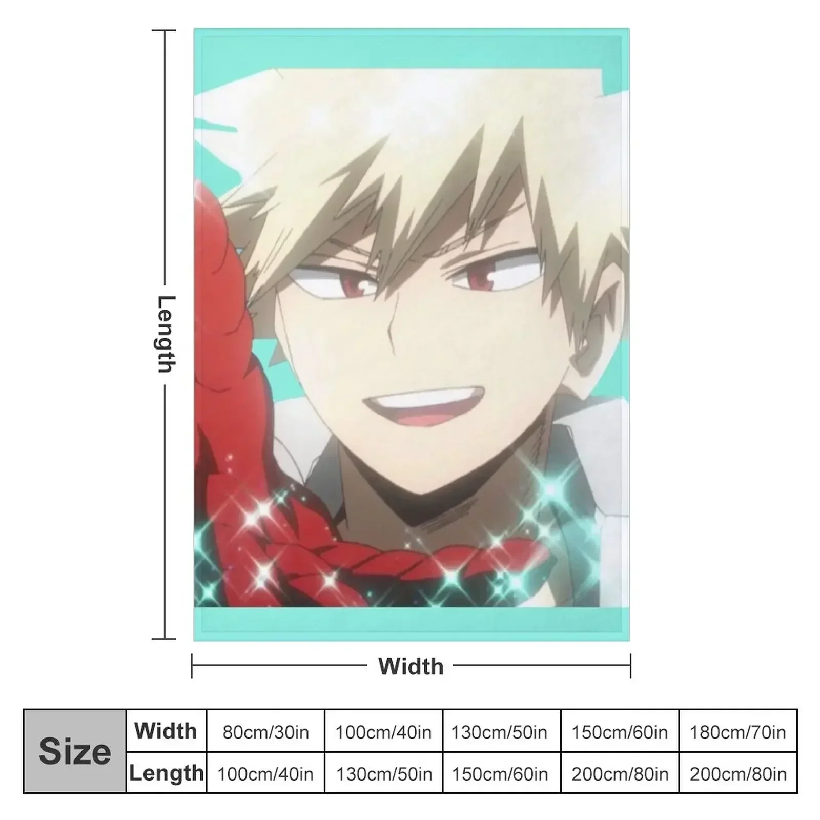 Illusion Bakugou Throw Blanket Sofa Quilt Polar Decorative Beds Soft Plush Plaid Blankets