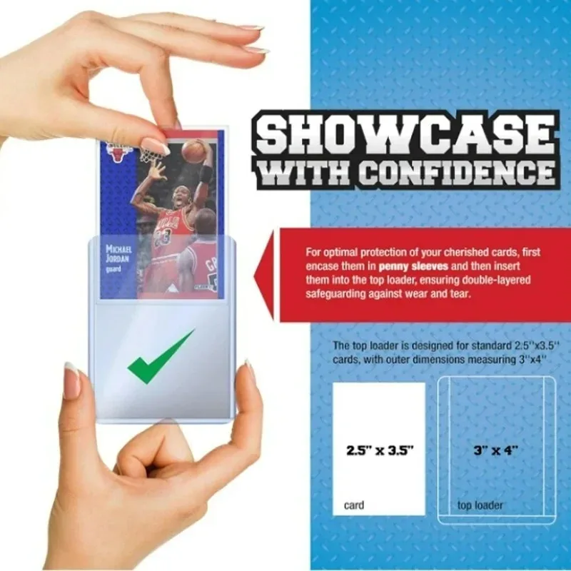 50-1PACK Toploaders Kpop Idol Photocard Sleeve Card Raccogliere Titolari 35PT Anti-graffio Gaming Trading Card Raccogliere Titolari Copertura