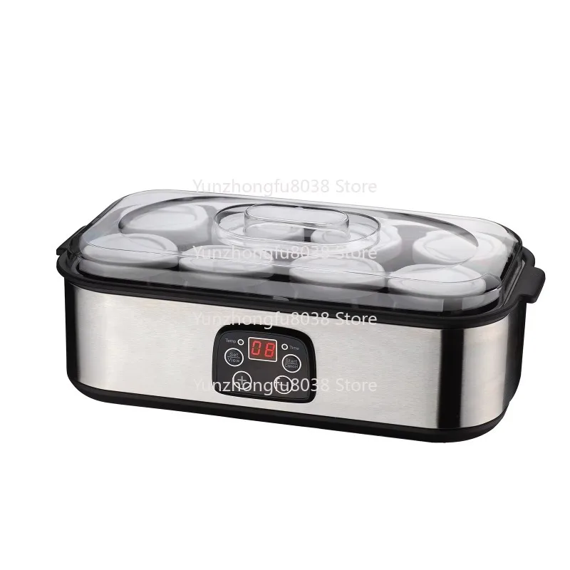 Eight-cup Commercial Yogurt Fermenter Breakfast Maker with Simple Plastic Yogurt Maker for Jam Ice Cream