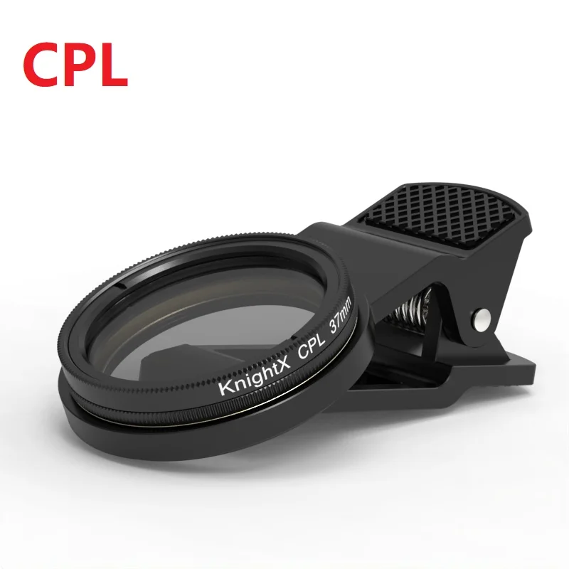 37mm CPL Filter Photography Prop Camera Photo Phone Lens Accessory Professional Clip on Cellphone Polarizer