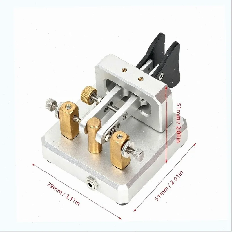 3.5mm Interface Morse-Code Key For Dual-Paddle Automatic CW Shortwave Telegram Tapper