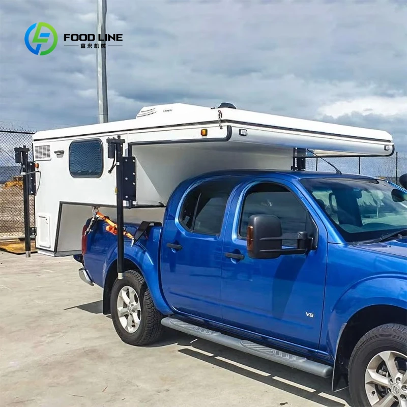 Customized Pickup Camping Poopup Campers Modern 4X4 Off Road Truck Camper Overhead Slide in Pickup Camper
