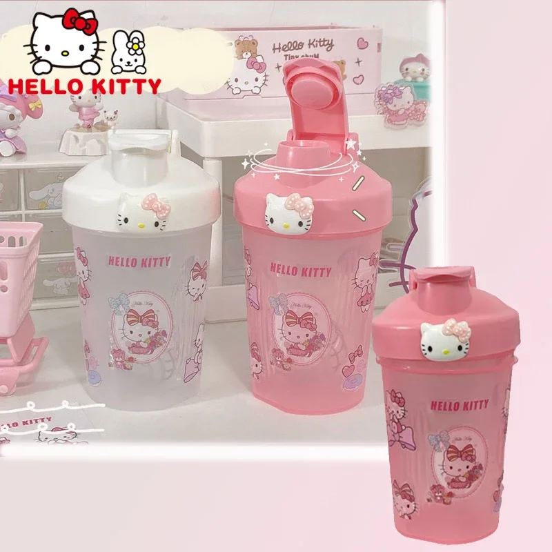 Hello Kitty шейкер чашка чашка для воды милый мультфильм 400 мл для женщин и девочек анти-капля протеиновый порошок шарик для перемешивания прямой напиток купон подарок