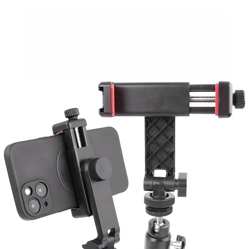 

Camera Shooting Expansion Phone Stand,360-degree Overhead Shot Folding Phone Clip, Multi-functional Camera Cold Shoe Phone Stand