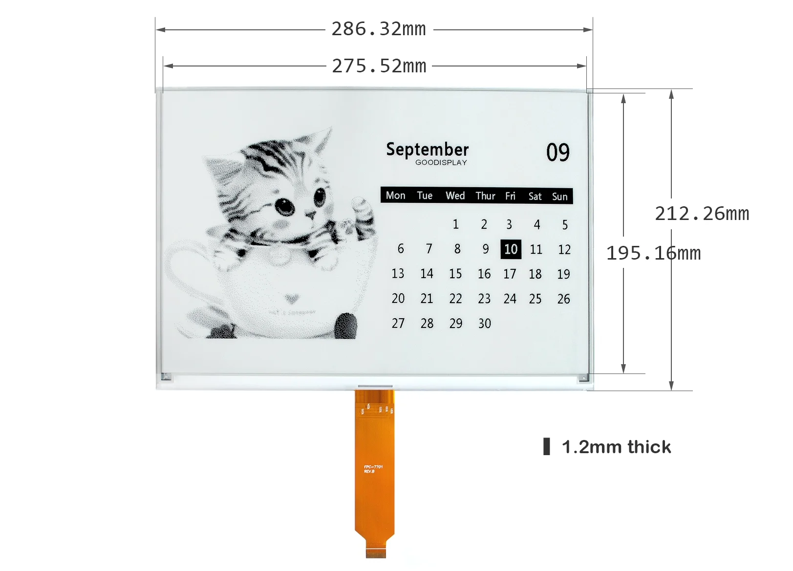 Eink Display Esp32 13.3inch E-Ink E-paper Display with 960x680 Resolution