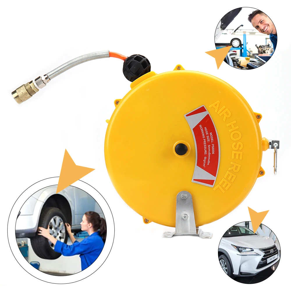 8 Meter 8*5 Buis Automotive Luchtslang Automatische Intrekbare Reel Telescopische Pneumatische Pu Tube Od 8Mm Id 5Mm