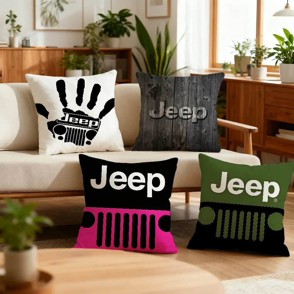Cushion Cover Best Home Office Coffee J-Jeep Pillow Brand Sofa Printing Decoration Room Shop Car Car Nordic Simplicity Hit