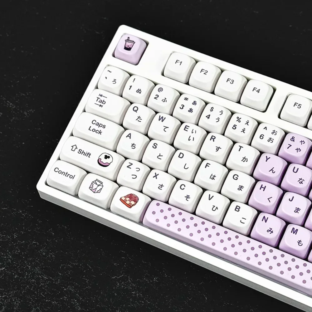 

Taro Bobo MOA Keycap Set PBT 125 Keys Japanese Keycaps for MX Switch HI75 HI8 68 F99 104 64 Wooting Mechanical Keyboards