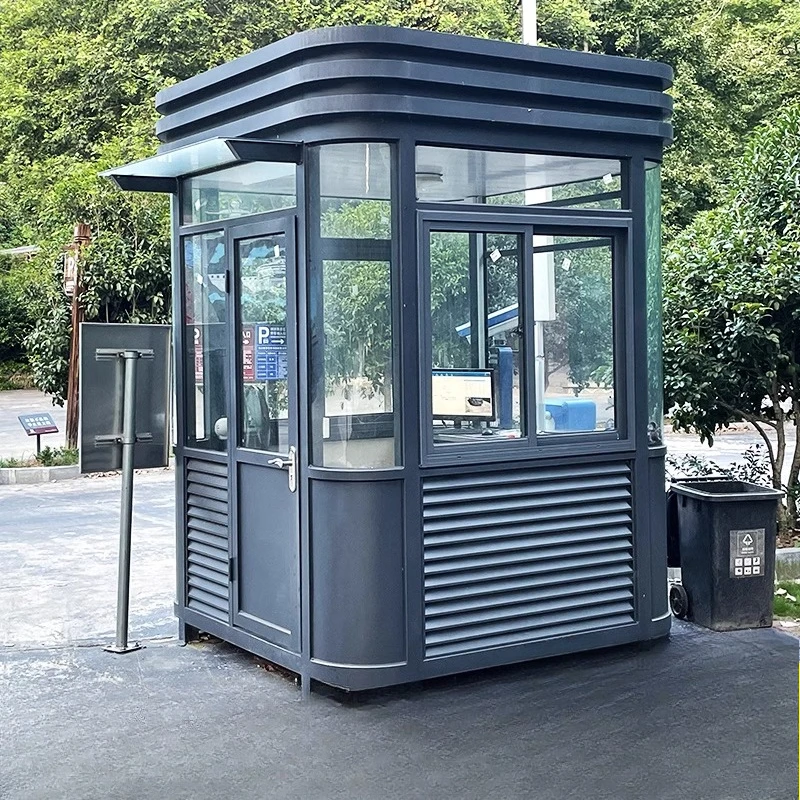 

Steel structure guard box outdoor gate on duty