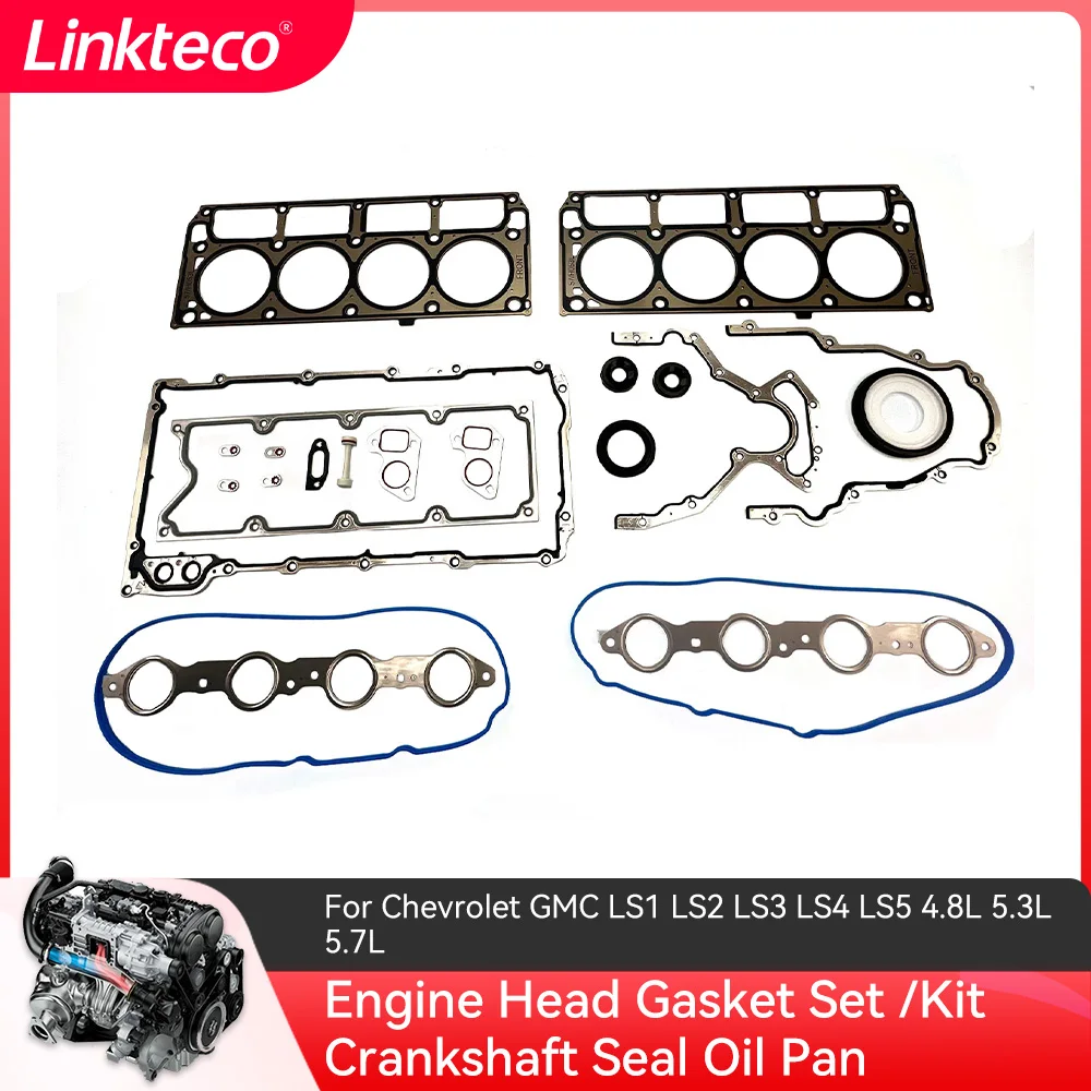 BTR73450 Engine Head Gasket Set /Kit Crankshaft Seal Oil Pan For Chevrolet GMC LS1 LS2 LS3 LS4 LS5 4.8L 5.3L 5.7L