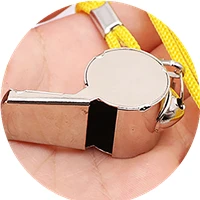 

Металлический свисток, свисток из нержавеющей стали для рефери, вечеринки, обучения, школы, черлидинга, прочный, громкий звук, спортивный свисток