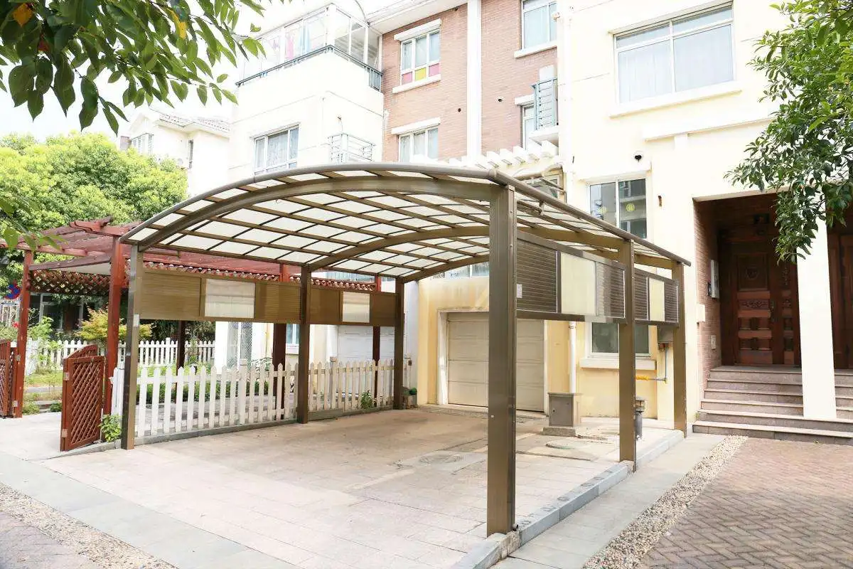 Rainproof Sunproof Outdoor Affordable Carport Fashion Design Modern Arch Shape Car Parking Easy To Assemble Sturdy Car Shelter