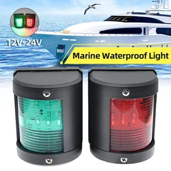 12V/24V Marine Navigation Signal Lights IP66 Waterproof LED Navigation Signal Light Red Green for Marine Boat Yacht Accessories