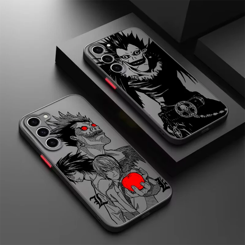 Death Note Cool Art Anime Frosted Translucent For Samsung A53 A52 A33 A32 A51 A71 A21S A13 A73 A50 A22 A12 5G Cover Phone Case