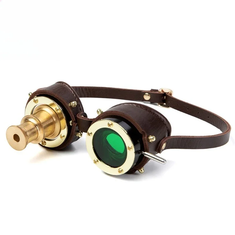 

Steampunk Metal Glasses, Halloween Industrial Vintage Goggles Costume Accessories