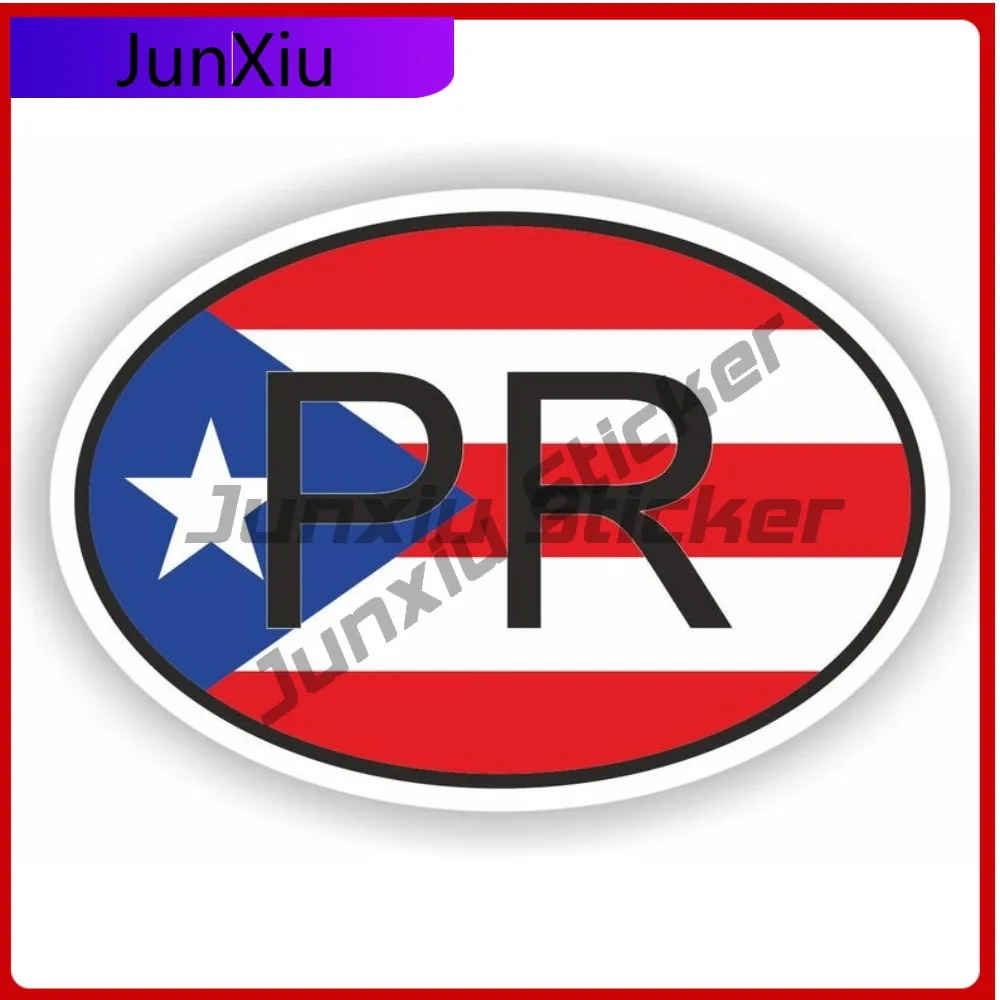 

Puerto Rico Cute Truck Waterproof Decal Vinyl Accessory Car Weatherproof Laptop Country Bumper Code Motorcycle Pr Funny