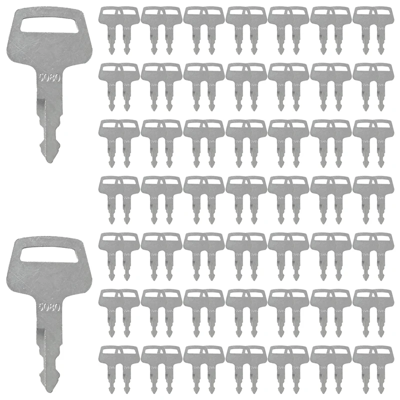 

Ignition Keys 5080 069027029 100pcs Compatible With IHI Mini Excavator Skid Steer Track Loader Compatible With Marooka Excavator