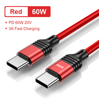 0.5M/1M/2M 66W USB C To USB Type C Cable USBC PD Fast Charging Cord 2M For iPhone 15 Pro Max Macbook Huawei Xiaomi Oneplus OPPO