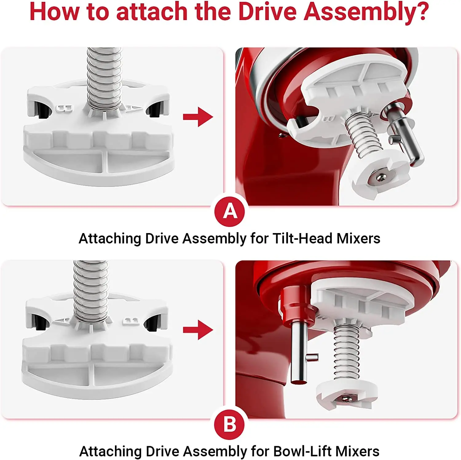 Ice Cream Maker Parts for KitchenAid, Ice Cream Attachment for KitchenAid, As KitchenAid Ice Cream Attachment, dishwasher safe