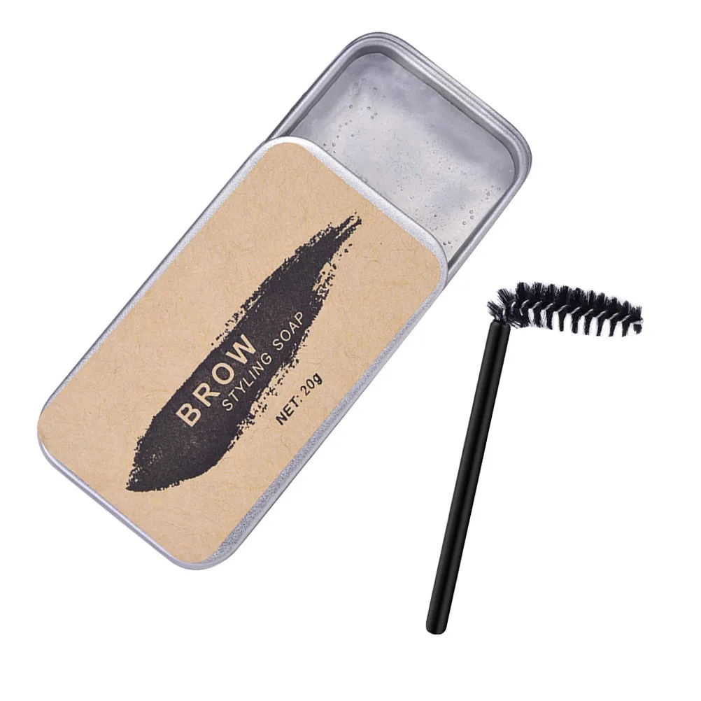 1Pcs Brow Styling Wax Colorless Long-Lasting Eyebrow Soap Natural Cream Primer Natural Brow Shaping